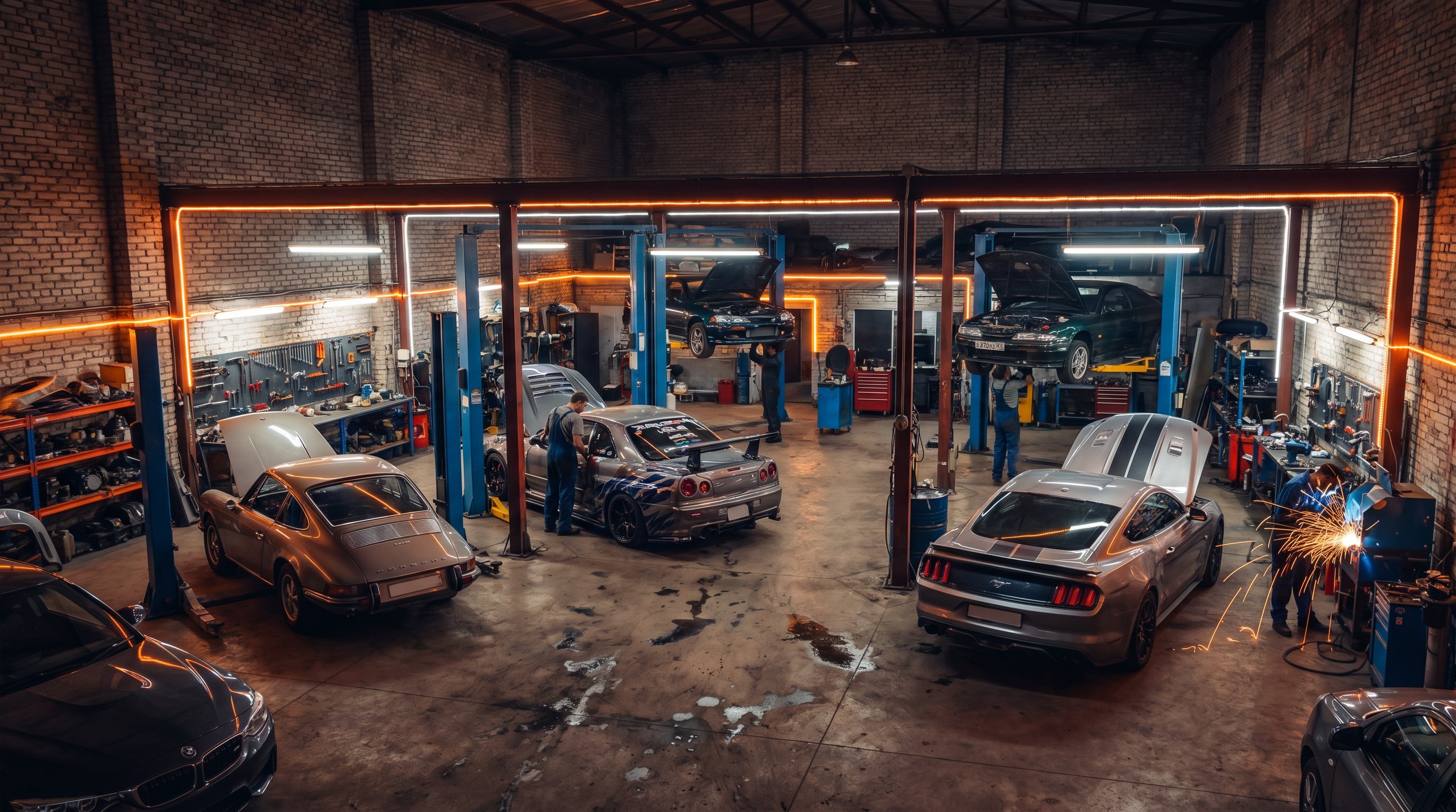 91改装车间夜间作业视频花絮